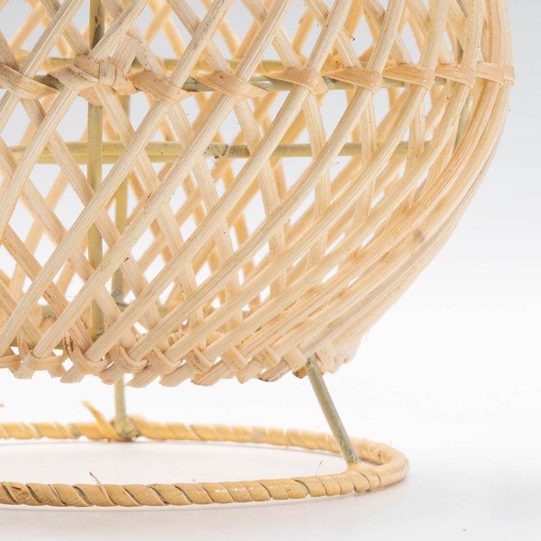 テーブル ライト ラタン ランプ シェード 口金 E12 LED対応  デスク モダン 卓上 照明 オブジェ ナチュラル 器具 北欧 リゾート 西海岸 韓国 インテリア 14015 | ELEMENTS（インテリア） | 17