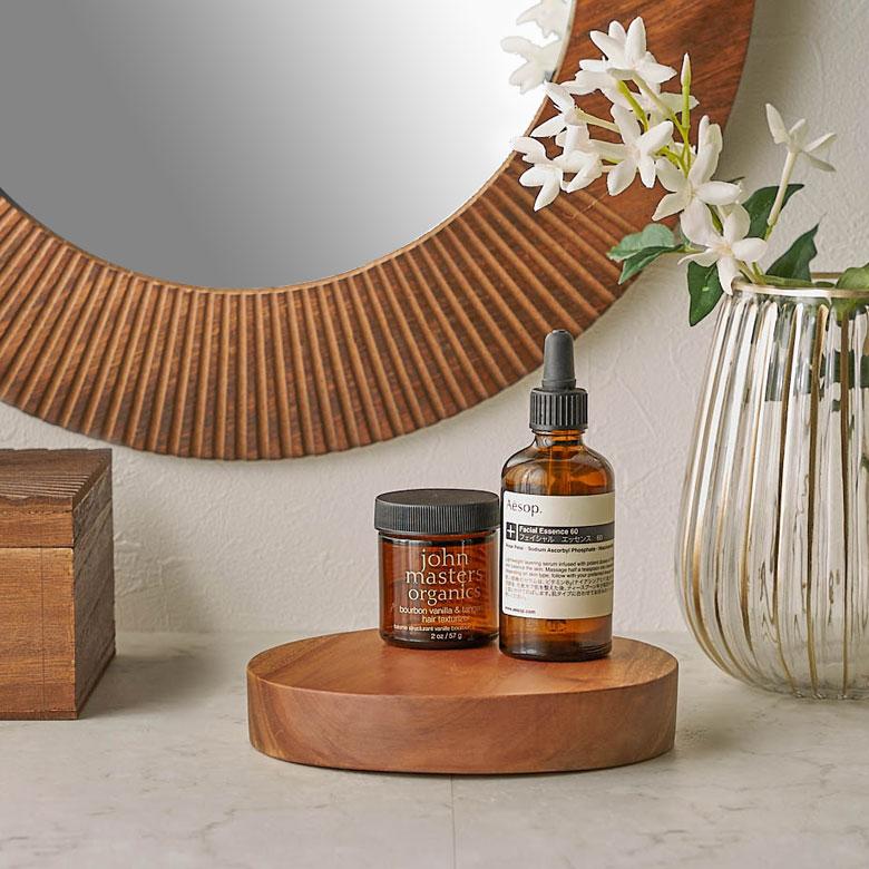 ウッド トレイ 小物 入れ 天然木 ラウンド 丸 径16cm 高さ3cm ブラウン コイン トレー デスク 鍵置き アクセサリー つり銭 おしゃれ 北欧 雑貨 西海岸風 14017 | ELEMENTS（インテリア） | 07