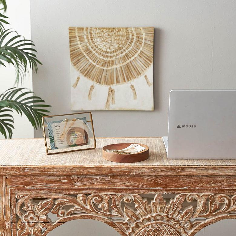 ウッド トレイ 小物 入れ 天然木 ラウンド 丸 径16cm 高さ3cm ブラウン コイン トレー デスク 鍵置き アクセサリー つり銭 おしゃれ 北欧 雑貨 西海岸風 14017 | ELEMENTS（インテリア） | 09