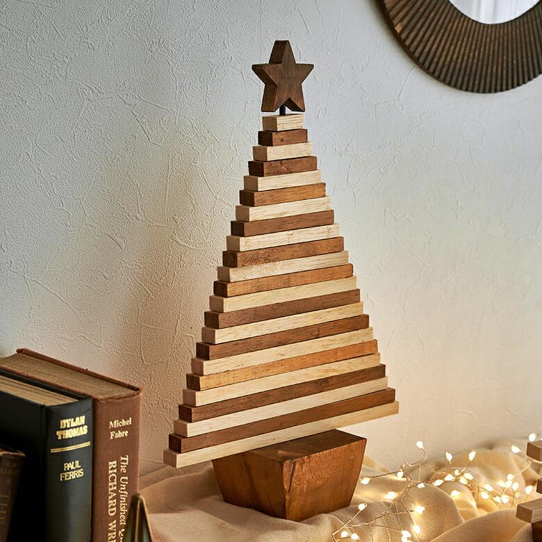 ELEMENTS（インテリア） クリスマス ツリー オブジェ ウッド
