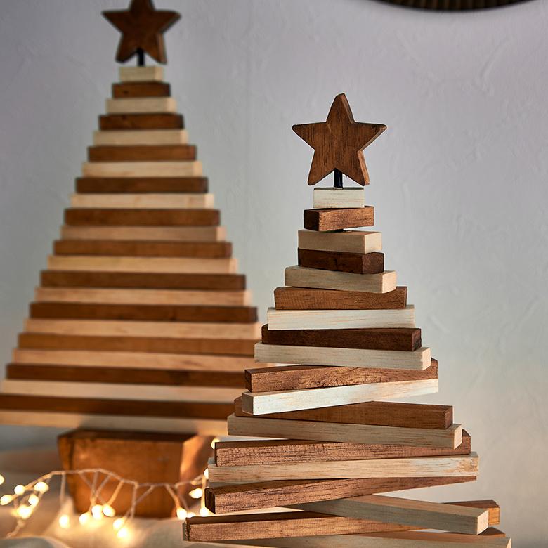 ELEMENTS（インテリア） クリスマス ツリー オブジェ ウッド 天然木