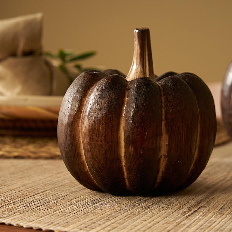 オブジェ パンプキン Sサイズ ベイクド ハロウィン クリスマス  デコレーション 飾り 装飾 置物 かぼちゃ インテリア 北欧 リゾート 西海岸 塩系 男前 14021 | ELEMENTS（インテリア） | 10