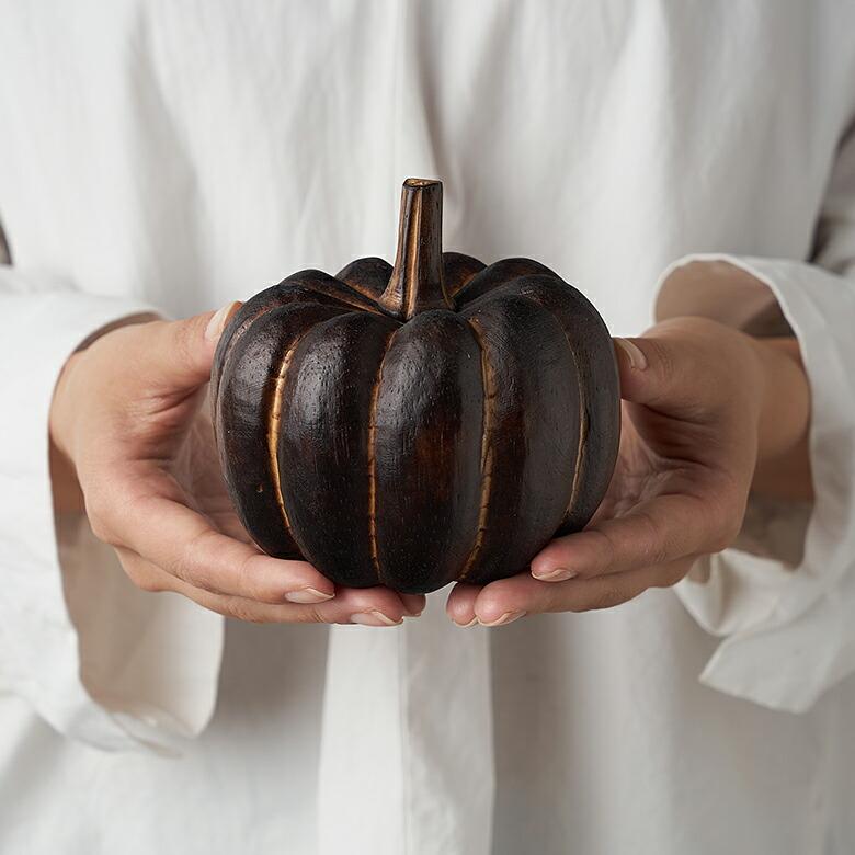オブジェ パンプキン Sサイズ ベイクド ハロウィン クリスマス  デコレーション 飾り 装飾 置物 かぼちゃ インテリア 北欧 リゾート 西海岸 塩系 男前 14021 | ELEMENTS（インテリア） | 16