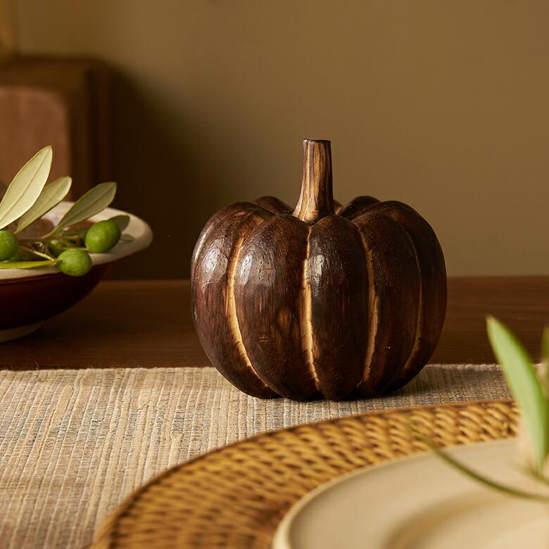 オブジェ パンプキン Sサイズ ベイクド ハロウィン クリスマス  デコレーション 飾り 装飾 置物 かぼちゃ インテリア 北欧 リゾート 西海岸 塩系 男前 14021 | ELEMENTS（インテリア） | 01