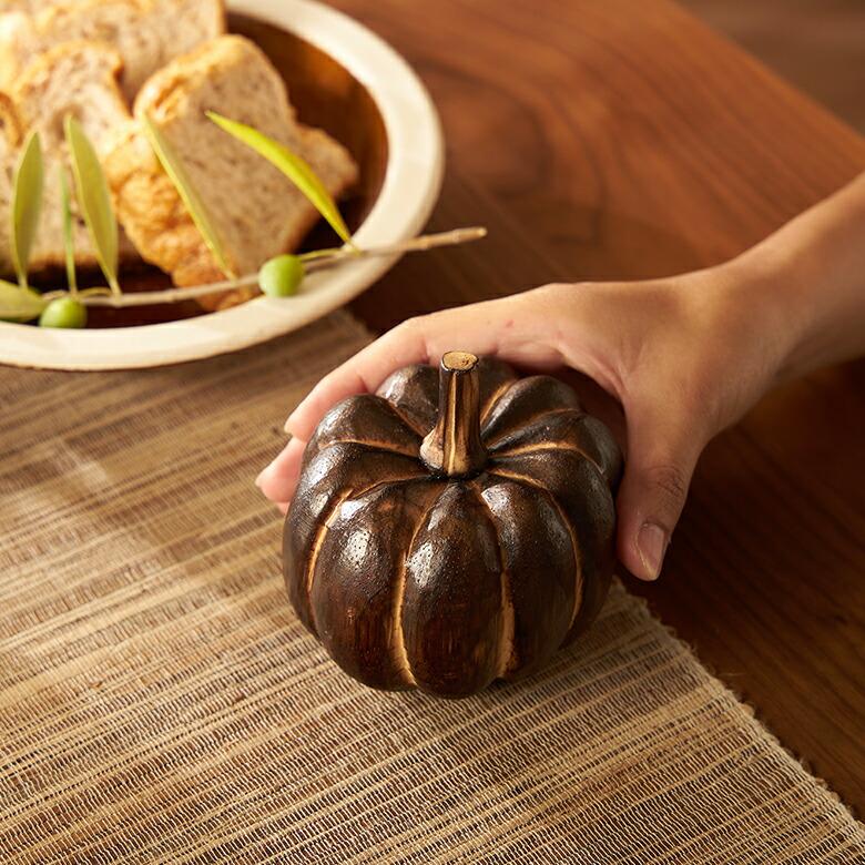 オブジェ パンプキン Sサイズ ベイクド ハロウィン クリスマス  デコレーション 飾り 装飾 置物 かぼちゃ インテリア 北欧 リゾート 西海岸 塩系 男前 14021 | ELEMENTS（インテリア） | 05