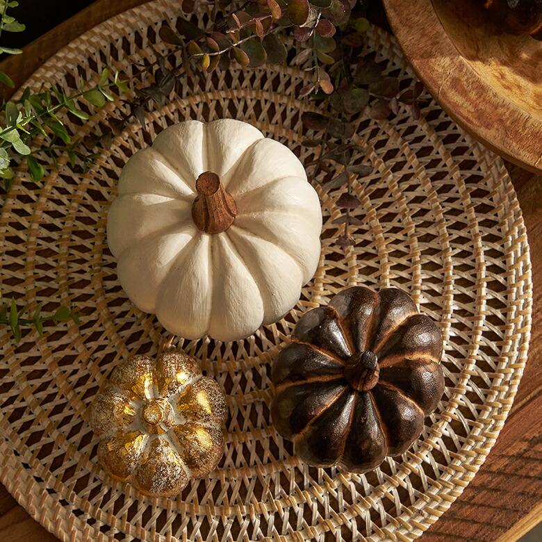 オブジェ パンプキン Sサイズ ベイクド ハロウィン クリスマス  デコレーション 飾り 装飾 置物 かぼちゃ インテリア 北欧 リゾート 西海岸 塩系 男前 14021 | ELEMENTS（インテリア） | 08