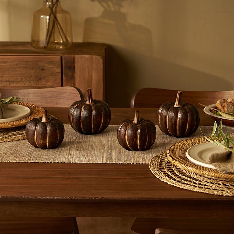 オブジェ パンプキン Sサイズ ベイクド ハロウィン クリスマス  デコレーション 飾り 装飾 置物 かぼちゃ インテリア 北欧 リゾート 西海岸 塩系 男前 14021 | ELEMENTS（インテリア） | 09
