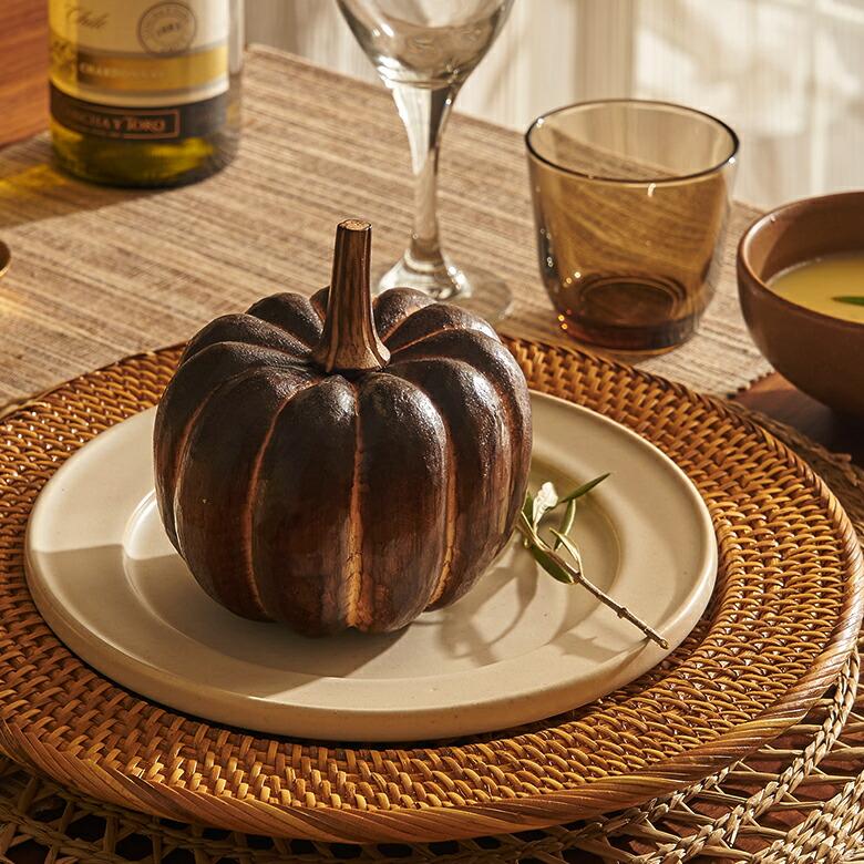 オブジェ パンプキン Mサイズ ベイクド ハロウィン クリスマス  デコレーション 飾り 装飾 置物 かぼちゃ インテリア 北欧 リゾート 西海岸 塩系 男前 14022 | ELEMENTS（インテリア） | 04