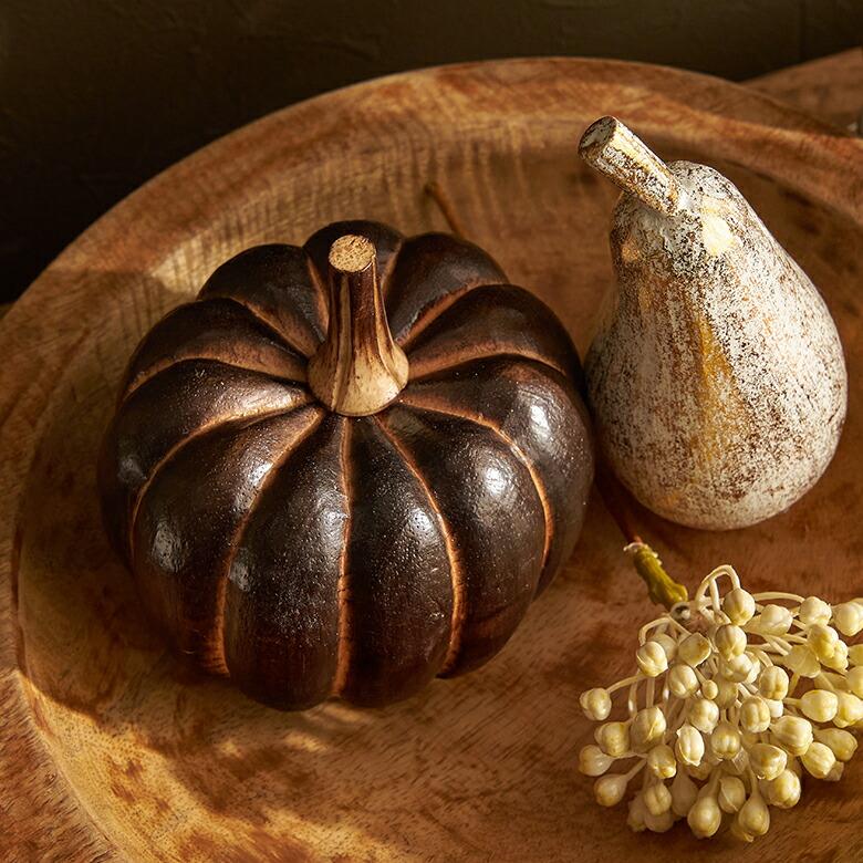 オブジェ パンプキン Mサイズ ベイクド ハロウィン クリスマス  デコレーション 飾り 装飾 置物 かぼちゃ インテリア 北欧 リゾート 西海岸 塩系 男前 14022 | ELEMENTS（インテリア） | 07