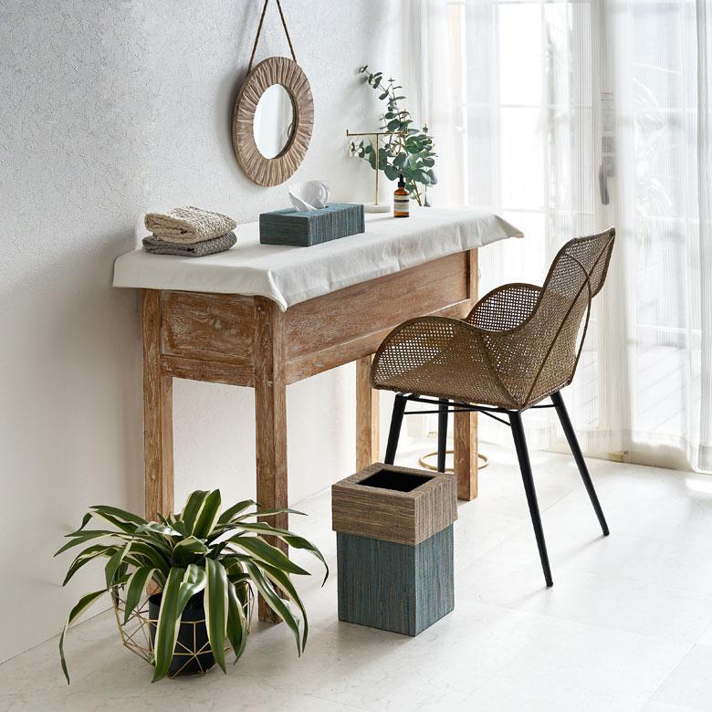 ティッシュ ケース ボックス カバー ウォーターヒヤシンス ブルー ピンク  W 27cm D 13cm H 7cm ホルダー 車 おしゃれ 北欧 西海岸風 14025 | ELEMENTS（インテリア） | 13