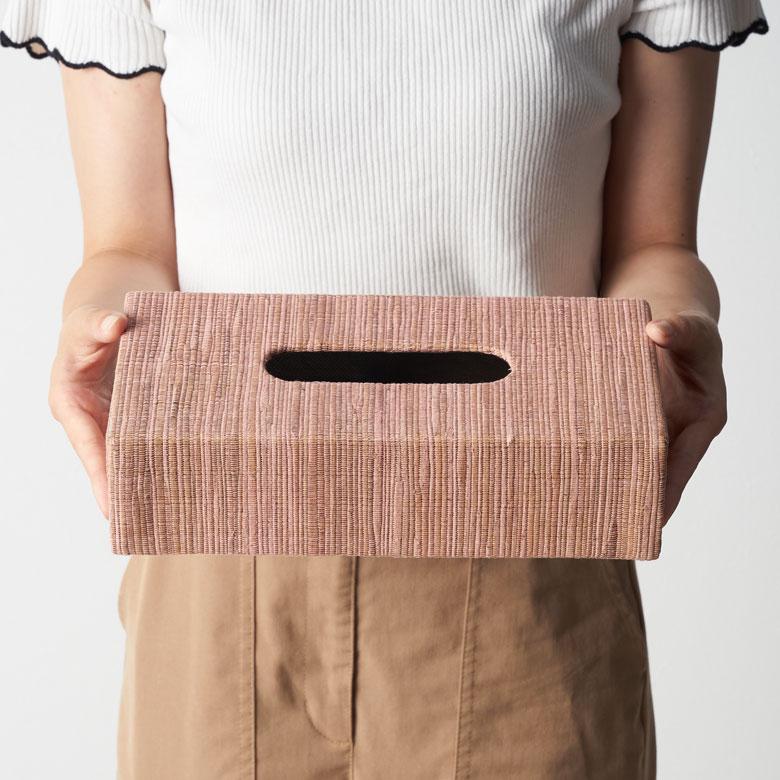 ティッシュ ケース ボックス カバー ウォーターヒヤシンス ブルー ピンク  W 27cm D 13cm H 7cm ホルダー 車 おしゃれ 北欧 西海岸風 14025 | ELEMENTS（インテリア） | 17