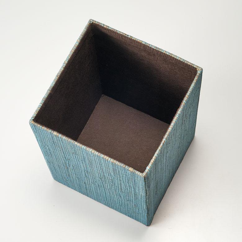 ゴミ 箱 ダスト ボックス おしゃれ 蓋 ふた 付き ウォーターヒヤシンス ブルー ピンク 約 W 20.5cm D 20.5cm H 30cm 四角 寝室 雑貨 北欧 西海岸風 14027 | ELEMENTS（インテリア） | 16