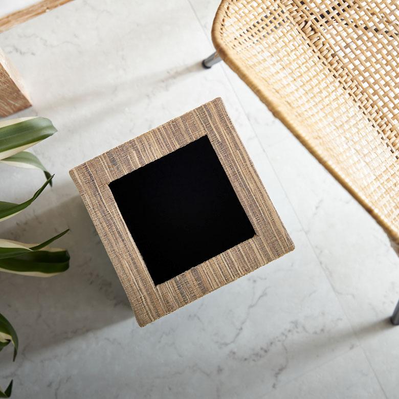 ゴミ 箱 ダスト ボックス おしゃれ 蓋 ふた 付き ウォーターヒヤシンス ブルー ピンク 約 W 20.5cm D 20.5cm H 30cm 四角 寝室 雑貨 北欧 西海岸風 14027 | ELEMENTS（インテリア） | 06