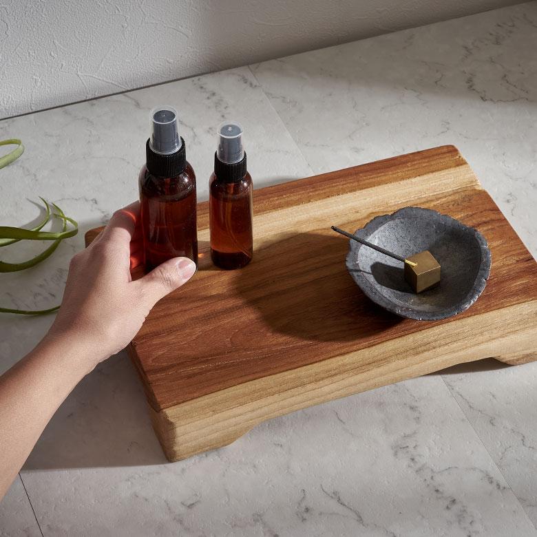 トレー トレイ ディスプレイ チーク ウッド 天然 木 インテリア アクセサリー 店舗 什器 収納 オブジェ デコレーション 置台 おしゃれ 北欧 雑貨 西海岸 14029 | ELEMENTS（インテリア） | 04