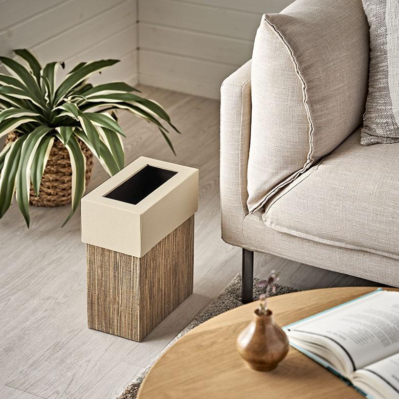 ゴミ 箱 ダスト ボックス 四角 長方形 ウォーターヒヤシンス 高さ 30cm 7L 袋 見えない 中身 くず 入れ モダン おしゃれ 北欧 リゾート 雑貨 西海岸 14037 | ELEMENTS（インテリア） | 13