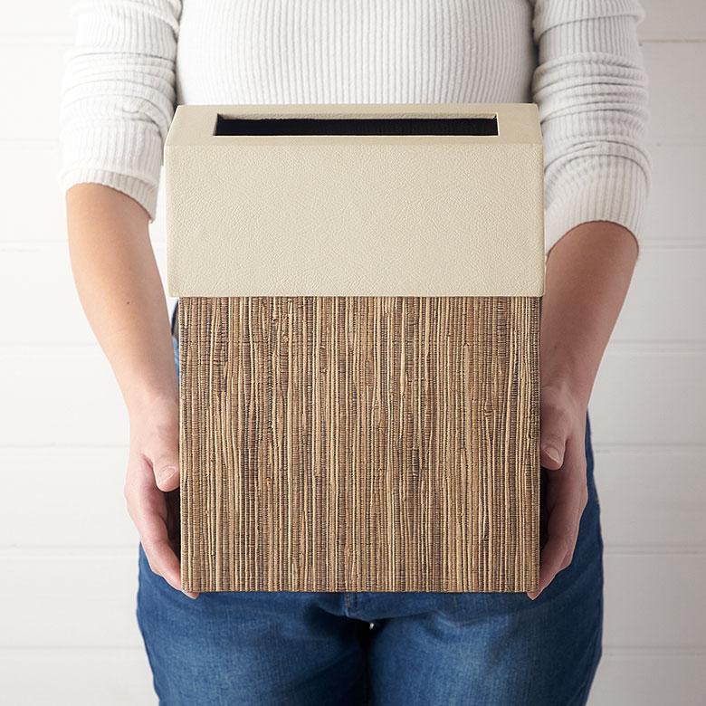 ゴミ 箱 ダスト ボックス 四角 長方形 ウォーターヒヤシンス 高さ 30cm 7L 袋 見えない 中身 くず 入れ モダン おしゃれ 北欧 リゾート 雑貨 西海岸 14037 | ELEMENTS（インテリア） | 15