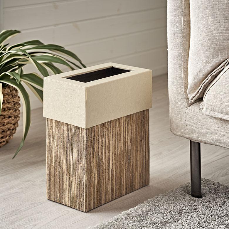ゴミ 箱 ダスト ボックス 四角 長方形 ウォーターヒヤシンス 高さ 30cm 7L 袋 見えない 中身 くず 入れ モダン おしゃれ 北欧 リゾート 雑貨 西海岸 14037 | ELEMENTS（インテリア） | 07