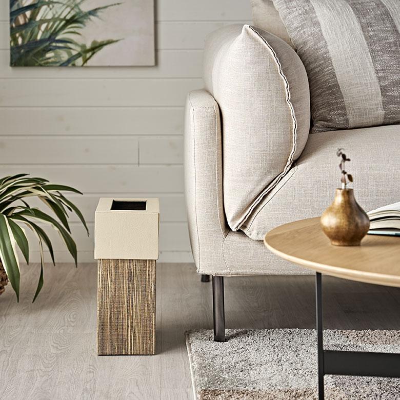 ゴミ 箱 ダスト ボックス 四角 長方形 ウォーターヒヤシンス 高さ 30cm 7L 袋 見えない 中身 くず 入れ モダン おしゃれ 北欧 リゾート 雑貨 西海岸 14037 | ELEMENTS（インテリア） | 08