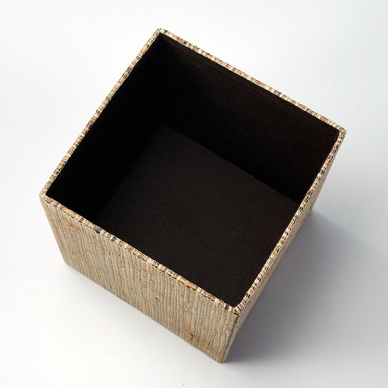 ゴミ 箱 ダスト ボックス 四角 正方形 ウォーターヒヤシンス 高さ 30cm 7L 袋 見えない 中身 くず 入れ モダン おしゃれ 北欧 リゾート 雑貨 西海岸 14038 | ELEMENTS（インテリア） | 14