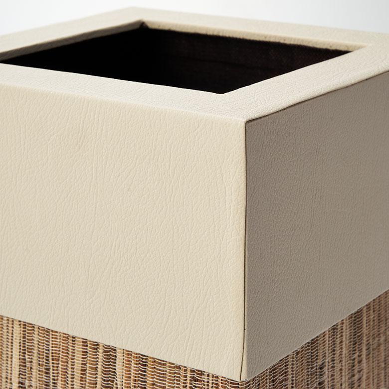 ゴミ 箱 ダスト ボックス 四角 正方形 ウォーターヒヤシンス 高さ 30cm 7L 袋 見えない 中身 くず 入れ モダン おしゃれ 北欧 リゾート 雑貨 西海岸 14038 | ELEMENTS（インテリア） | 18