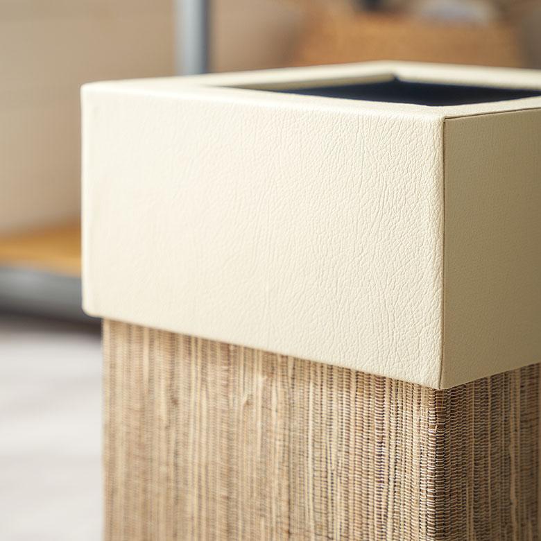 ゴミ 箱 ダスト ボックス 四角 正方形 ウォーターヒヤシンス 高さ 30cm 7L 袋 見えない 中身 くず 入れ モダン おしゃれ 北欧 リゾート 雑貨 西海岸 14038 | ELEMENTS（インテリア） | 03