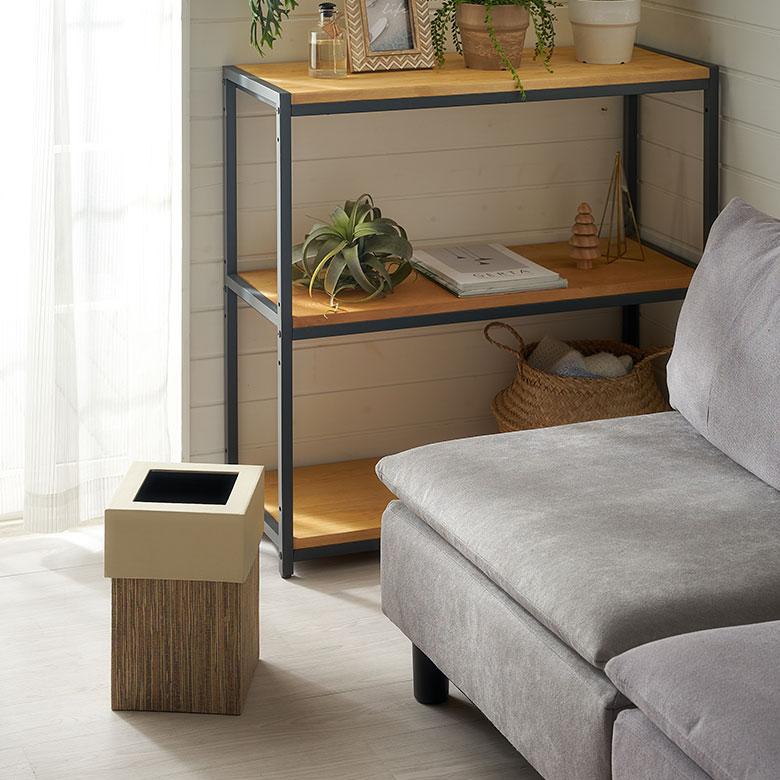 ゴミ 箱 ダスト ボックス 四角 正方形 ウォーターヒヤシンス 高さ 30cm 7L 袋 見えない 中身 くず 入れ モダン おしゃれ 北欧 リゾート 雑貨 西海岸 14038 | ELEMENTS（インテリア） | 06