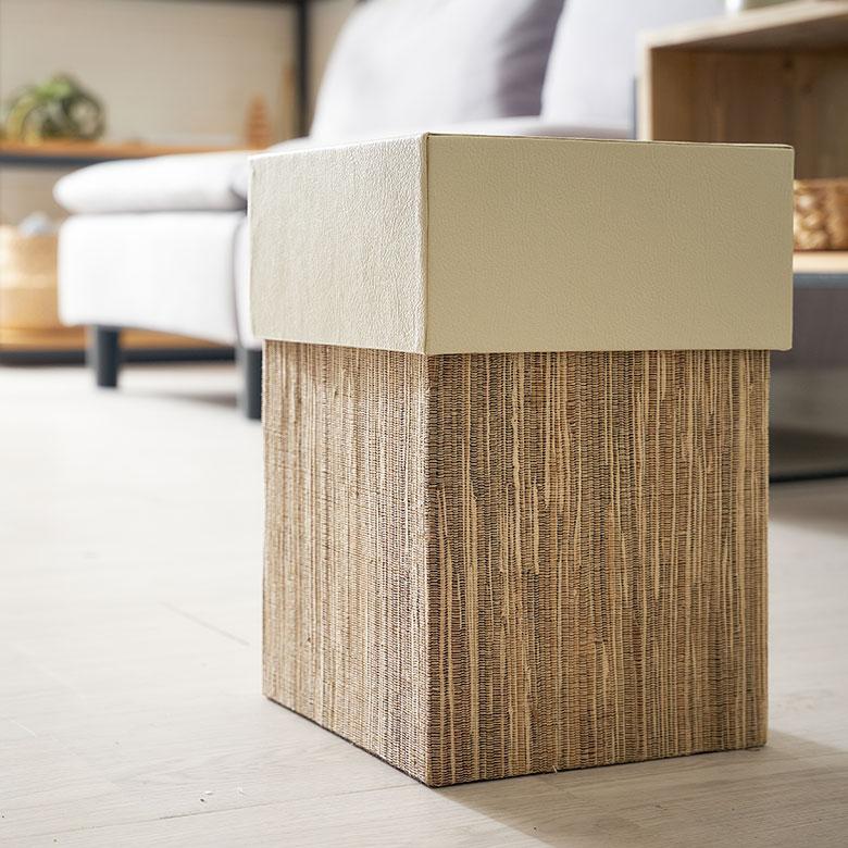 ゴミ 箱 ダスト ボックス 四角 正方形 ウォーターヒヤシンス 高さ 30cm 7L 袋 見えない 中身 くず 入れ モダン おしゃれ 北欧 リゾート 雑貨 西海岸 14038 | ELEMENTS（インテリア） | 07