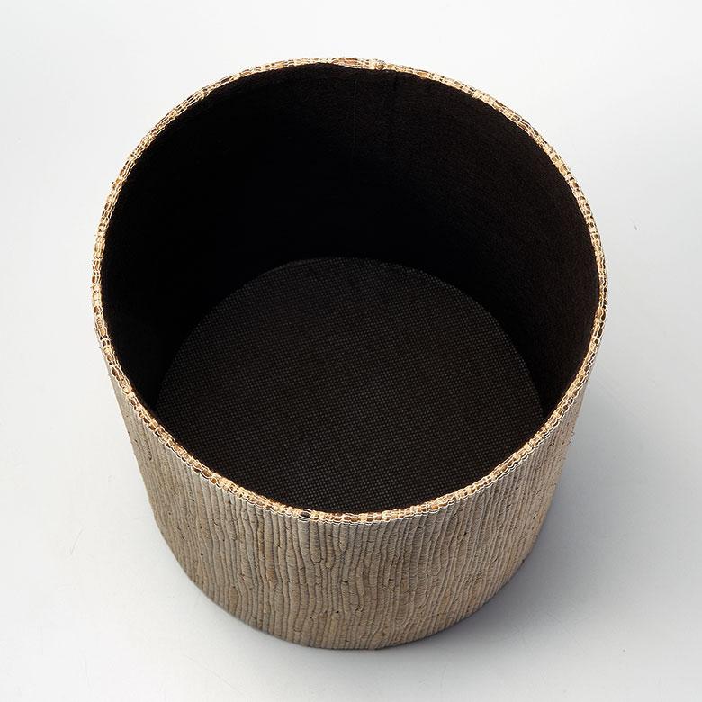 ゴミ 箱 ダスト ボックス 丸形 円型 ウォーターヒヤシンス 高さ 30cm 9L 袋 見えない 中身 くず 入れ モダン おしゃれ 北欧 リゾート 雑貨 西海岸 14039 | ELEMENTS（インテリア） | 14