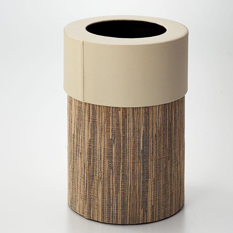 ゴミ 箱 ダスト ボックス 丸形 円型 ウォーターヒヤシンス 高さ 30cm 9L 袋 見えない 中身 くず 入れ モダン おしゃれ 北欧 リゾート 雑貨 西海岸 14039 | ELEMENTS（インテリア） | 18