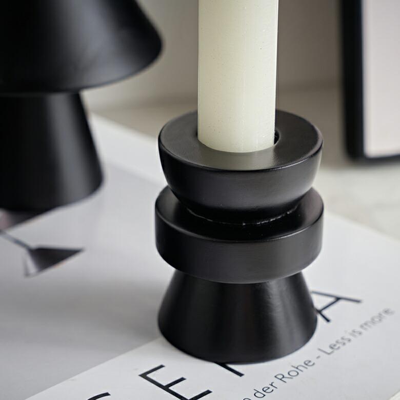 キャンドル ホルダー 天然 木 製 Ｍサイズ 2way ウッド 高さ 6cm ナチュラル スタンド ろうそく 立て テーパー ティー 什器 おしゃれ 北欧 雑貨 西海岸風 1404 | ELEMENTS（インテリア） | 13