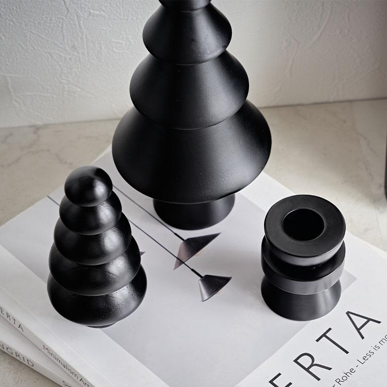 キャンドル ホルダー 天然 木 製 Ｍサイズ 2way ウッド 高さ 6cm ナチュラル スタンド ろうそく 立て テーパー ティー 什器 おしゃれ 北欧 雑貨 西海岸風 1404 | ELEMENTS（インテリア） | 08