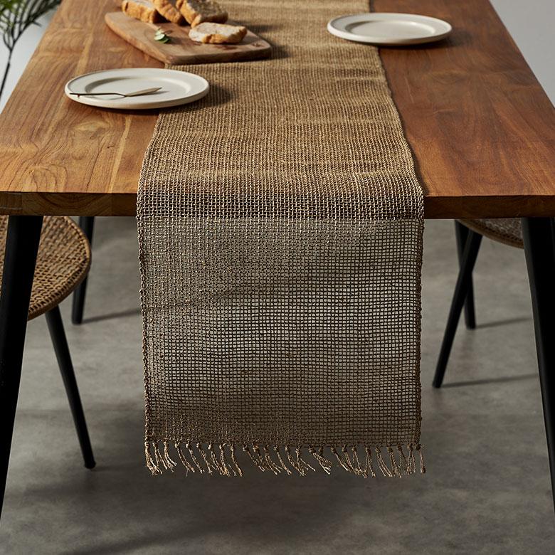テーブル ランナー シンプル 幅 220cm ヤシ エーゲル コーディネート ダイニング クロス 食卓 南国 おしゃれ 北欧 リゾート 雑貨 インテリア 西海岸 14067 | ELEMENTS（インテリア） | 07