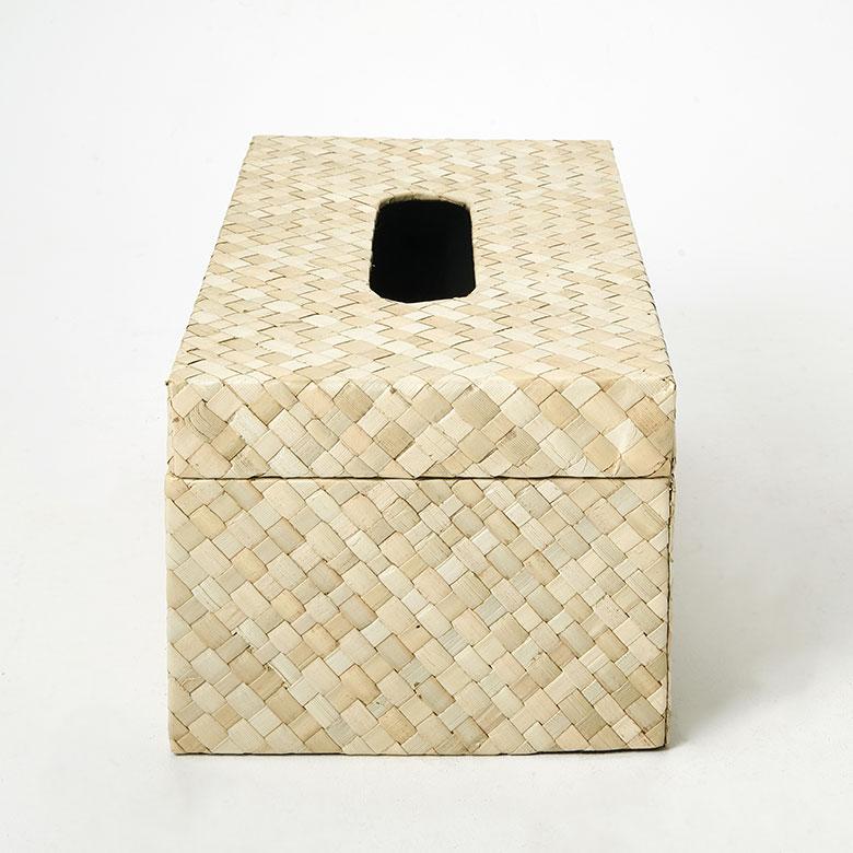 蓋付き ティッシュケース 厚型対応 ティッシュカバー パンダン 葉 天然素材 Lサイズ ボックス 卓上 おしゃれ 北欧 リゾート 雑貨 インテリア 西海岸 14068 | ELEMENTS（インテリア） | 11
