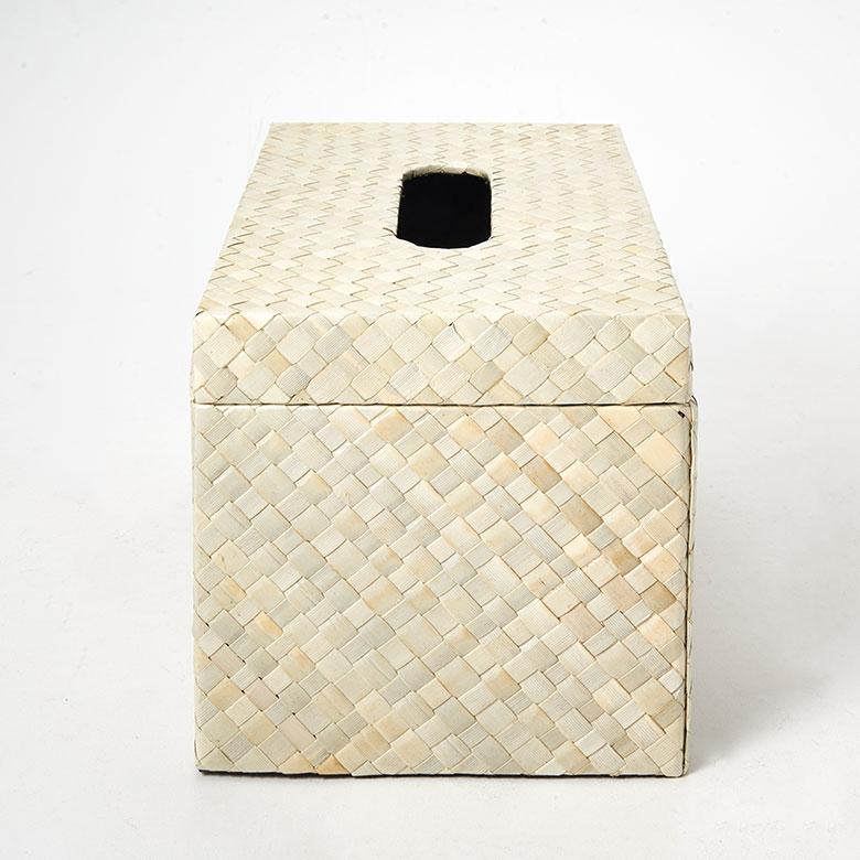 蓋付き ティッシュケース 厚型対応 ティッシュカバー パンダン 葉 天然素材 XLサイズ ボックス 卓上 おしゃれ 北欧 リゾート 雑貨 インテリア 西海岸 14069 | ELEMENTS（インテリア） | 11