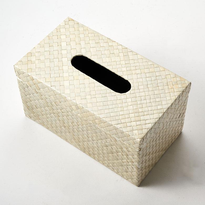蓋付き ティッシュケース 厚型対応 ティッシュカバー パンダン 葉 天然素材 XLサイズ ボックス 卓上 おしゃれ 北欧 リゾート 雑貨 インテリア 西海岸 14069 | ELEMENTS（インテリア） | 10