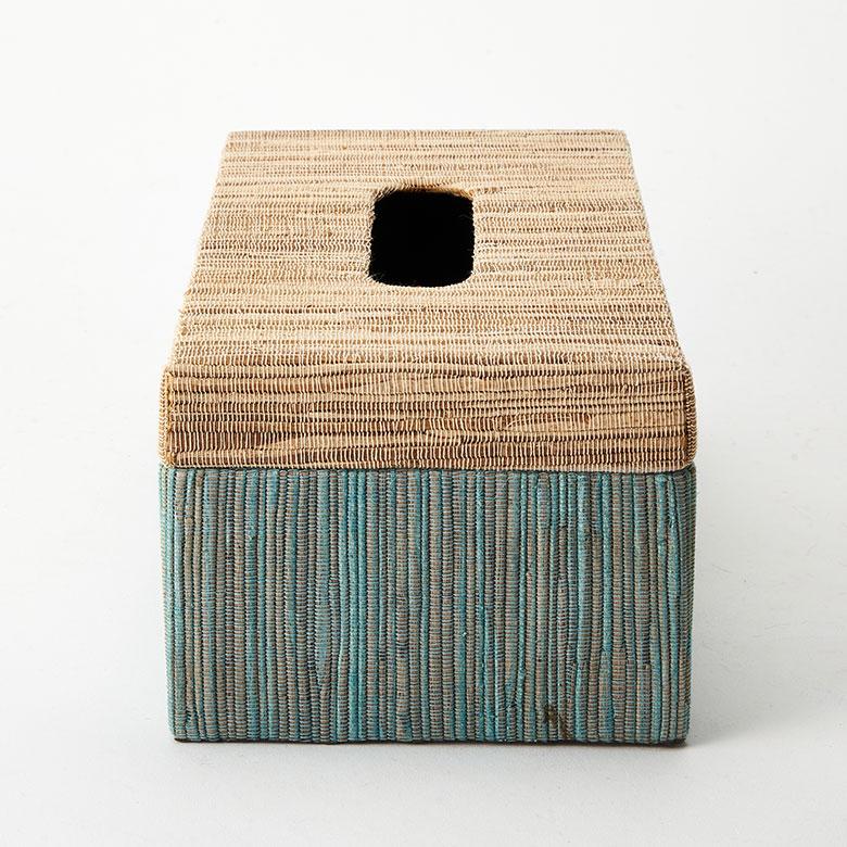 蓋付き ティッシュケース 厚型対応 ティッシュカバー ウォーターヒヤシンス Lサイズ ボックス 卓上 おしゃれ 北欧 リゾート 雑貨 インテリア 西海岸 14074 | ELEMENTS（インテリア） | 16