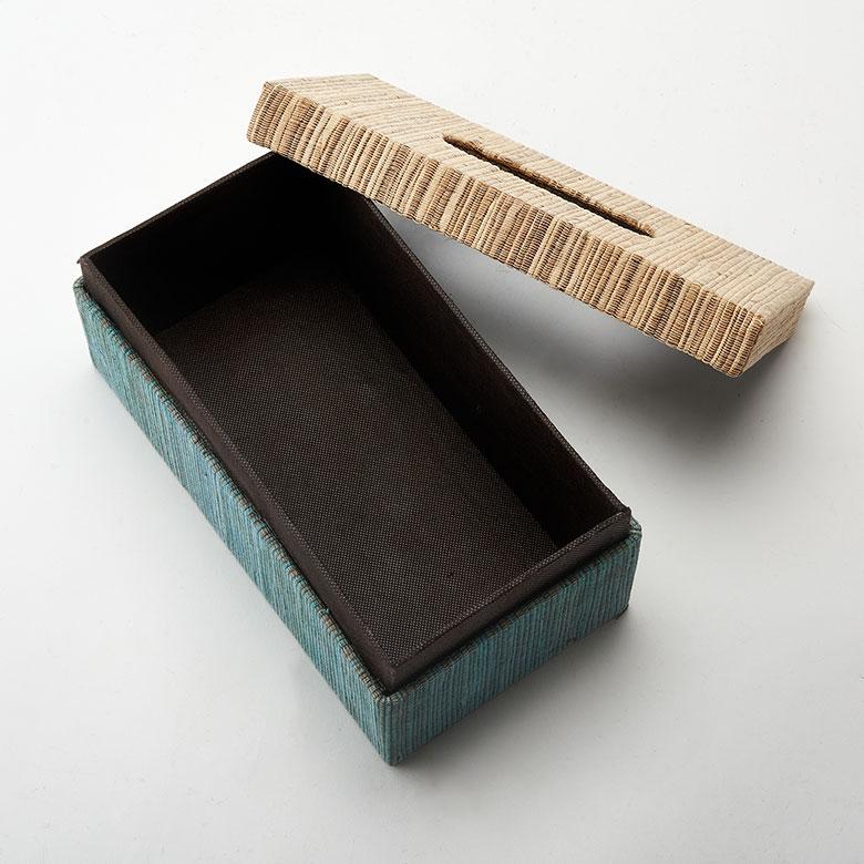 蓋付き ティッシュケース 厚型対応 ティッシュカバー ウォーターヒヤシンス Lサイズ ボックス 卓上 おしゃれ 北欧 リゾート 雑貨 インテリア 西海岸 14074 | ELEMENTS（インテリア） | 17
