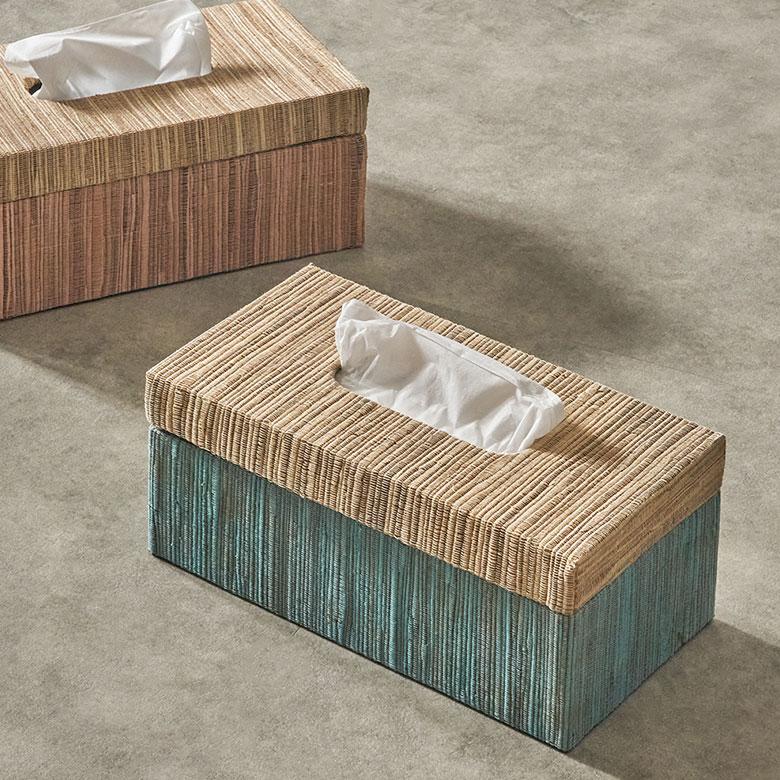 蓋付き ティッシュケース 厚型対応 ティッシュカバー ウォーターヒヤシンス Lサイズ ボックス 卓上 おしゃれ 北欧 リゾート 雑貨 インテリア 西海岸 14074 | ELEMENTS（インテリア） | 20
