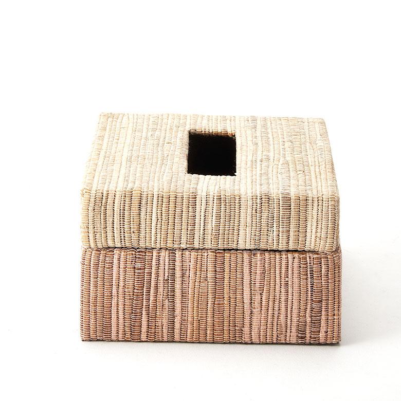 ティッシュケース おしゃれ コンパクト ハーフ ティッシュカバー ウォーターヒヤシンス ティッシュ おしゃれ 北欧 リゾート 雑貨 インテリア 西海岸 14076 | ELEMENTS（インテリア） | 16