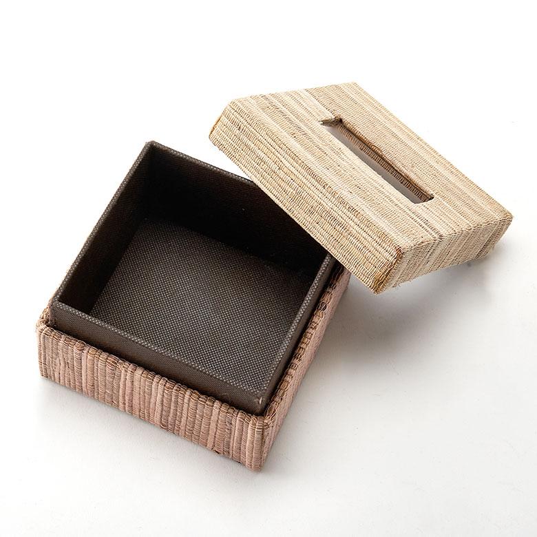ティッシュケース おしゃれ コンパクト ハーフ ティッシュカバー ウォーターヒヤシンス ティッシュ おしゃれ 北欧 リゾート 雑貨 インテリア 西海岸 14076 | ELEMENTS（インテリア） | 17