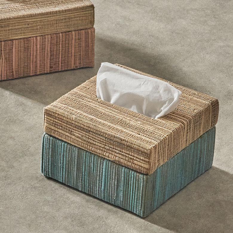 ティッシュケース おしゃれ コンパクト ハーフ ティッシュカバー ウォーターヒヤシンス ティッシュ おしゃれ 北欧 リゾート 雑貨 インテリア 西海岸 14076 | ELEMENTS（インテリア） | 20