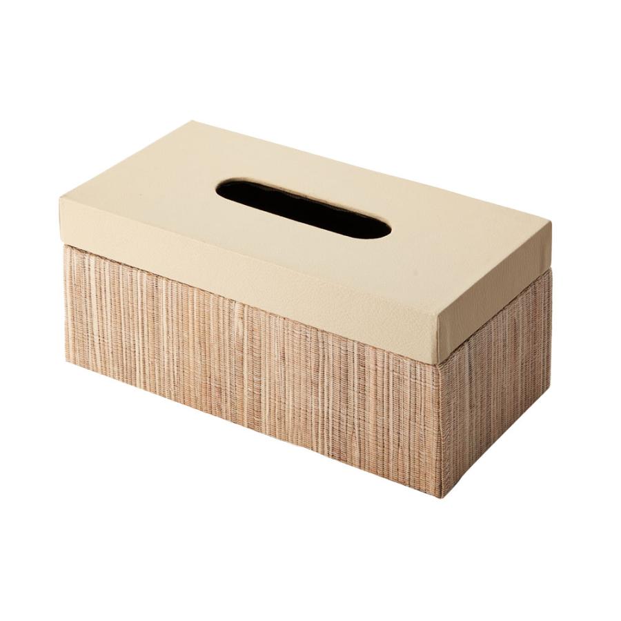 蓋付き ティッシュケース 厚型対応 ティッシュカバー レザー ウォーターヒヤシンス 合皮 Lサイズ おしゃれ 北欧 リゾート 雑貨 インテリア 西海岸 14077 | ELEMENTS（インテリア） | 20