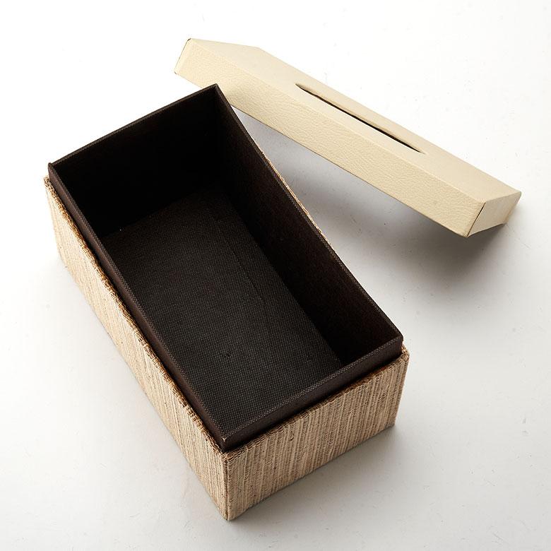 蓋付き ティッシュケース 厚型対応 ティッシュカバー レザー ウォーターヒヤシンス 合皮 XLサイズ 北欧 リゾート 雑貨 インテリア 西海岸 14078 | ELEMENTS（インテリア） | 16