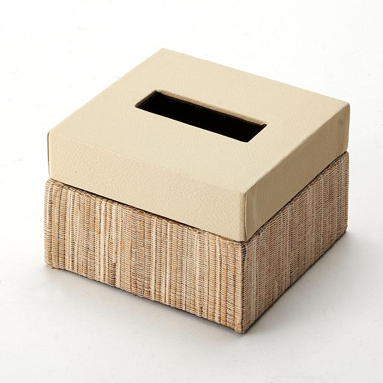 ティッシュケース おしゃれ コンパクト ハーフ ティッシュカバー レザー ウォーターヒヤシンス 合皮 おしゃれ 北欧 リゾート 雑貨 インテリア 西海岸 14079 | ELEMENTS（インテリア） | 12