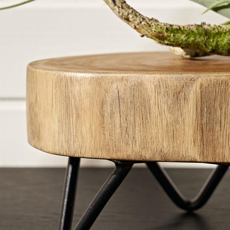 デコレーション トレイ 脚 付き 天然 木 製 アイアン 飾り 花 台 植物 アクセサリー 置き プランター スタンド おしゃれ 北欧 雑貨 インテリア 西海岸 14089 | ELEMENTS（インテリア） | 09