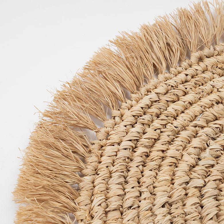 ランチョン マット ラフィア ラウンド 円形 丸 プレース 直径 約 38cm ランチ プレイス ディスプレイ おしゃれ 北欧 リゾート 雑貨 インテリア 西海岸 14092 | ELEMENTS（インテリア） | 16