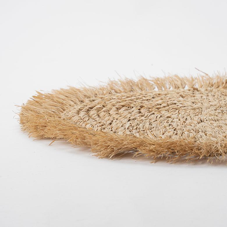 ランチョン マット ラフィア ラウンド 円形 丸 プレース 直径 約 38cm ランチ プレイス ディスプレイ おしゃれ 北欧 リゾート 雑貨 インテリア 西海岸 14092 | ELEMENTS（インテリア） | 17