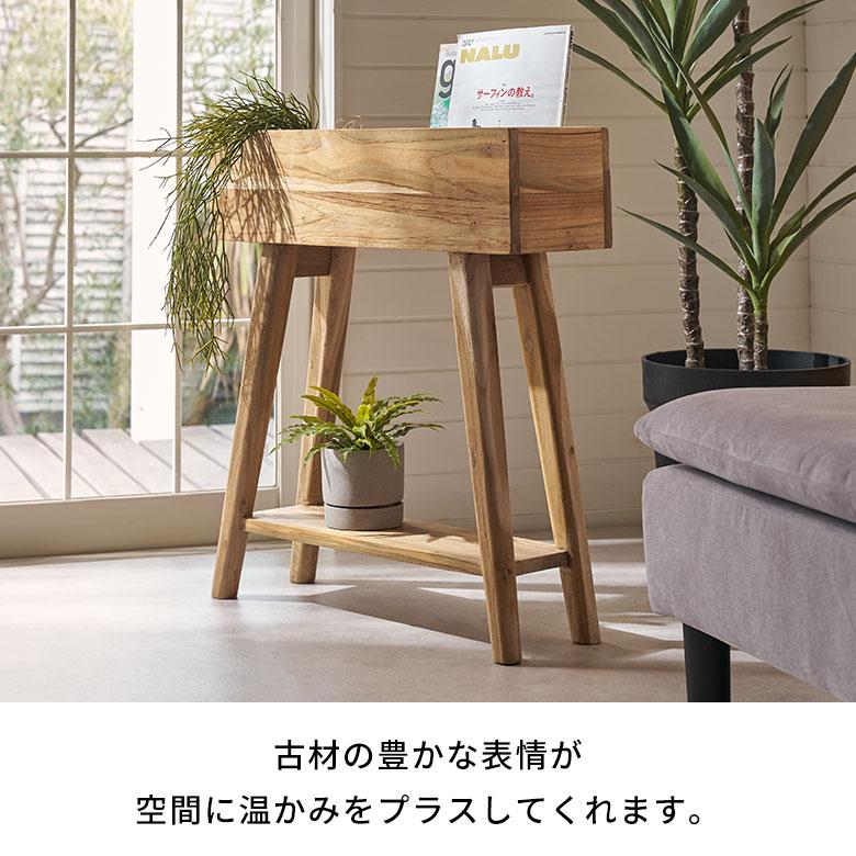 プランター スタンド 脚付き シェルフ 天然 木 製 ウッド ラック カバー 収納 5号 鉢 フラワー ボックス 花 台 おしゃれ 北欧 家具 インテリア 西海岸 14093 | ELEMENTS（インテリア） | 09