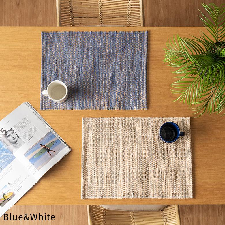 ランチョン マット シーグラス プレイス 約 幅 48cm プレース マット テーブル コーディネート おしゃれ 北欧 雑貨 インテリア メール便対応 西海岸 1409 | ELEMENTS（インテリア） | 14