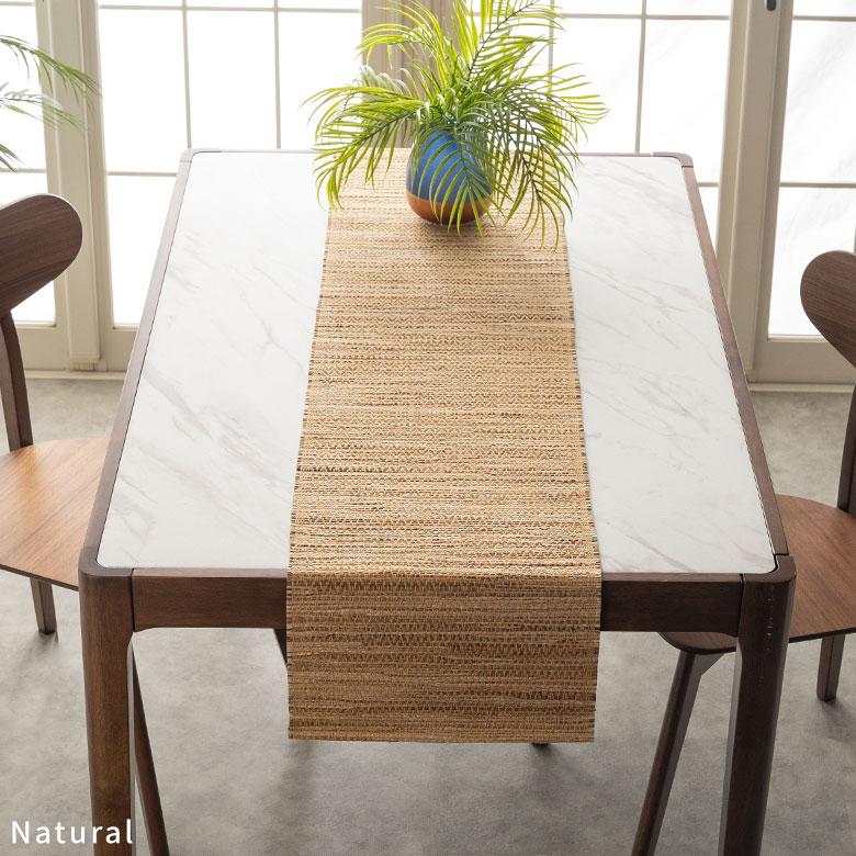 テーブル ランナー シーグラス ライナー 約 幅 180cm センター ディスプレイ マット コーディネート おしゃれ 北欧 リゾート 雑貨 インテリア 西海岸 140 | ELEMENTS（インテリア） | 12